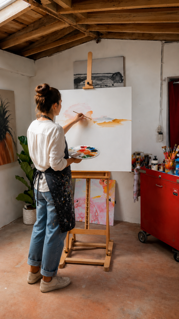 Tableau sur chevalet professionnel